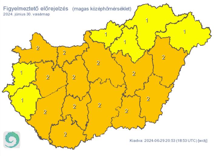 Kiadták a figyelmeztetést, országszerte zivatarok és felhőszakadás várható Kiadták a figyelmeztetést, országszerte zivatarok és felhőszakadás várható