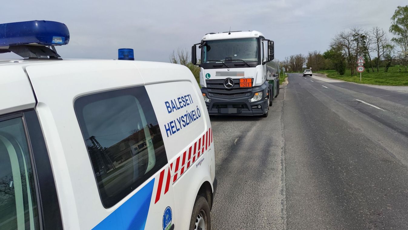 Csempeszkopácsnál is baleset történt a 87-es úton